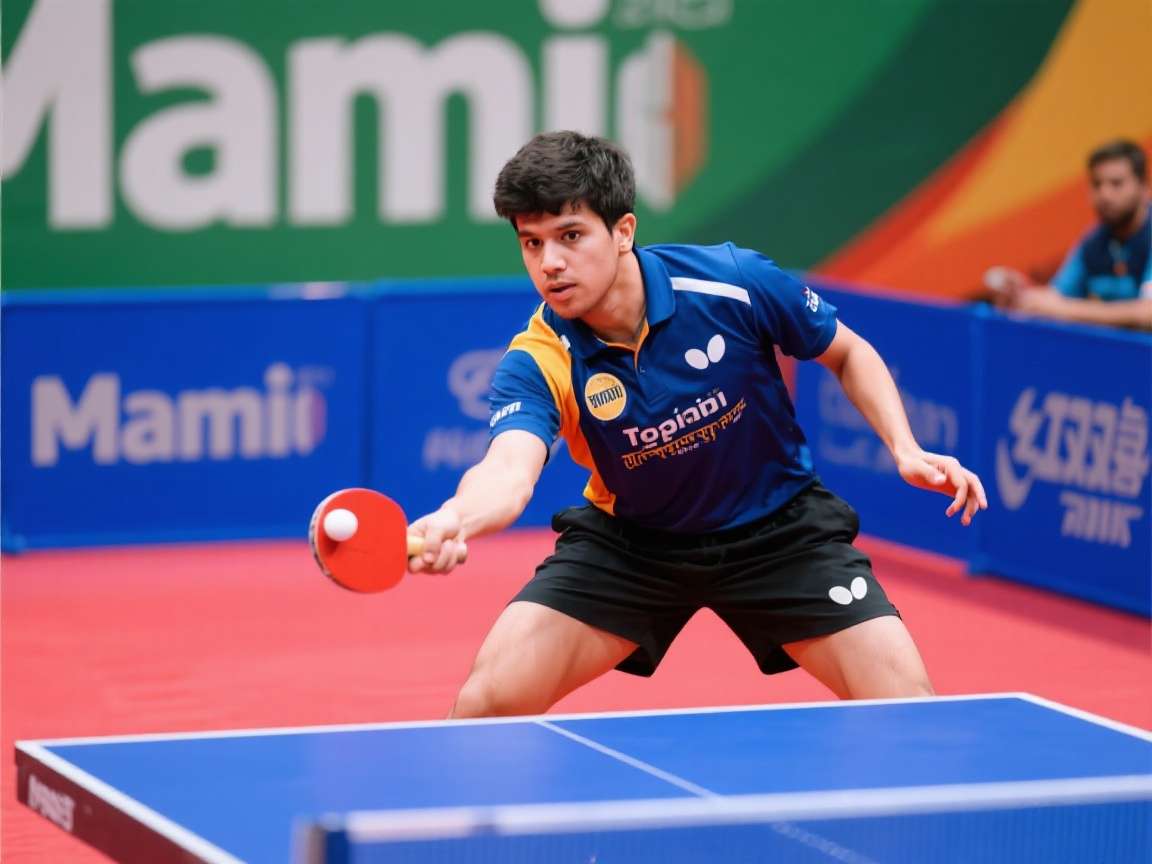 Table Tennis Mania India strategy illustration showing proper shot placement and spin techniques